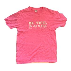Sporty & Rich Pink Short Sleeve Tee